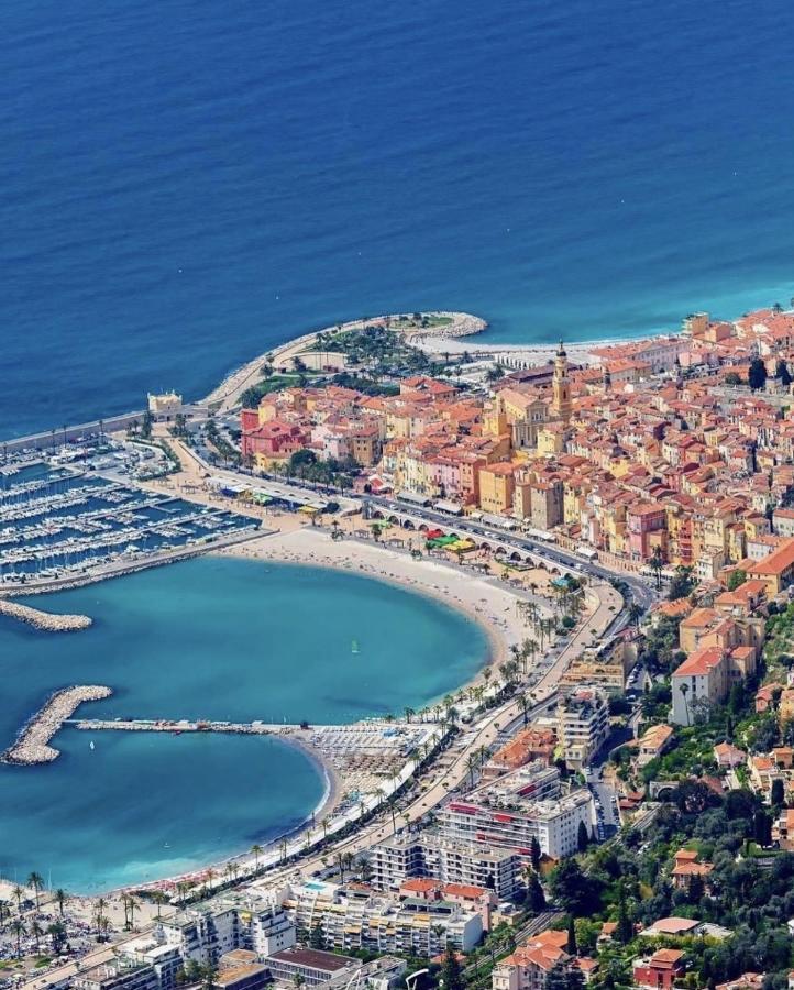 Sablettes Beach-Plage-Vue Mer-Centre Ville مينتون المظهر الخارجي الصورة